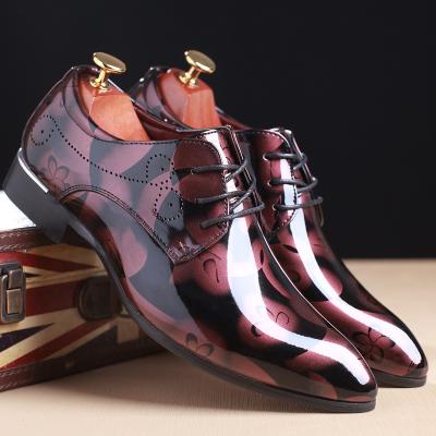 China Sale Big Size Fashion Amazon PU Leather Formal Shoes Men's Pointed-toe Non-slip Warm Flat Stylish Shoes for sale