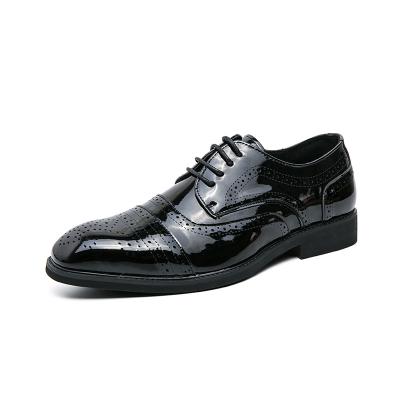 China Breathable Classic Style Business Leather Shoes Flat Pointed High Quality Black Shoes For Men Formal Office Shoes for sale