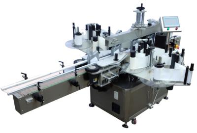 China Flat Surface Egg Carton Auto Labelling Machine 60 - 200 Pcs/Min Double Side Label for sale