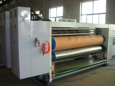 China 3 Color Corrugated Box Print And Cut Machine With Automatic Feeding 60pages/Min for sale