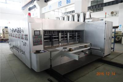 China De Druk die van Flexo van het kartonkarton Machine met PLC Programmacontrole inlassen Te koop