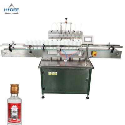 China 20ml gin spirits vodka brandy whiskey glass bottle liquor filling capping and labeling machine for sale