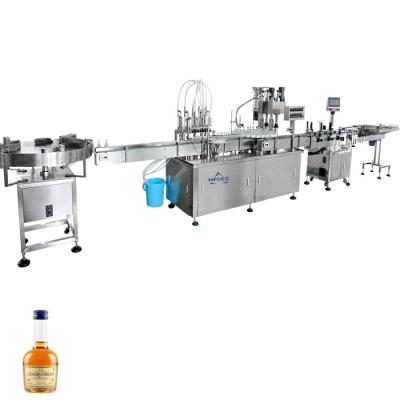 China 200 ml square bottle liquor vodka bottling machine line spirits filling capping machine for sale