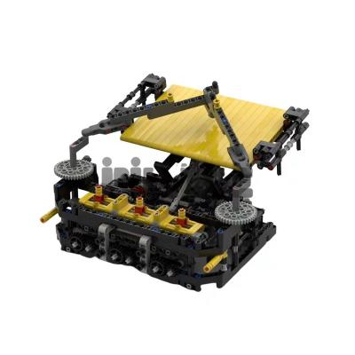 China Small tracer electric version of the building toy Moc-1076 can draw and assemble the building blocks technology to assemble the educational children's toys for sale