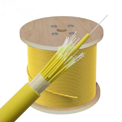 China 2~144 Cores Multi Mode Tube Kevlar Fiber Distribution Cable SC LC FC Loose Connector Fiber Optic Patch Cord for sale