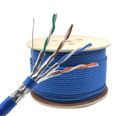 China Ethernet cat7a cat7 SFTP 4 DEVICE 23AWG 22AWG 0.58mm 305m AXT7-SFTP Network Copper LAN Cable 0.57mm for sale