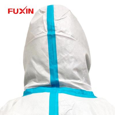 China Waterproof Disposable Coverall Protection With Hood Without Boot For Workwear Coverall for sale