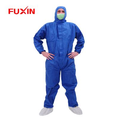 China SMS Waterproof Protective Chemical Resistant Antistatic Dust Proof Industrial Base Microporous Coveralls for sale