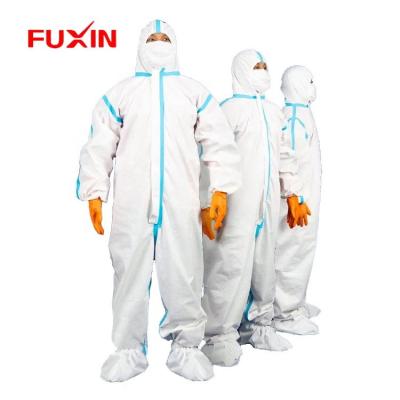 China PP Safety Waterproof Non Woven Protective Coverall With Hood Without Boot for sale