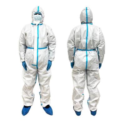 China Protective TYPE 6 Coveralls Breathable Nonwoven Safety Coverall for sale