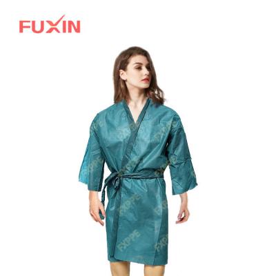 China Disposable nonwoven kimono salon kimono for SPA bathrobe for sauna suit for sale