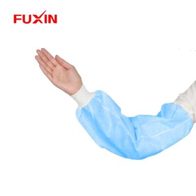 China Disposable Waterproof Plastic Sleeving Cover Waterproof PE Oversleeve Nonwoven Sleeve Cover for sale