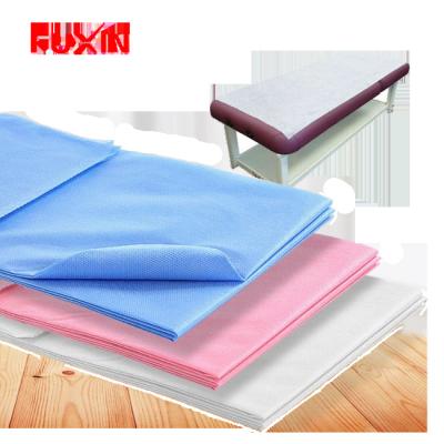 China Antistatic Hydrophobic Disposable Non Woven Fabric Antibacterial Bed Sheets for sale