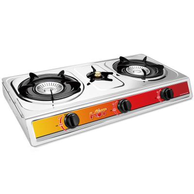 China Hotel Manufacturers Three-eye Household Cook Wholesale Desktop Low Price Liquefied Gas Stove for sale