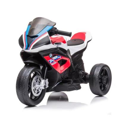 China Ride On Toy New BMW Children's Electric Motorcycle Can Rest People With Auxiliary Wheel Driverless Remote Control Motorcycle Wholesale Electric for sale