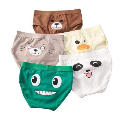 China Watermark Thermal Expression Fun Cartoon Pure Cotton Children's Panties for sale