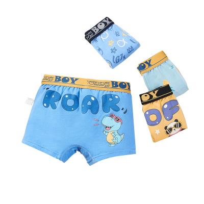 China Thermal Teenage Boys Boxer Underwear Medium Kids Children Boy Cotton Boxers Big Spot Children's Underwear for sale