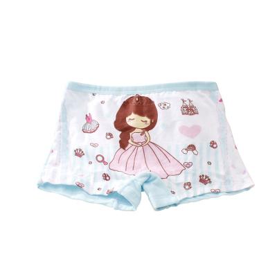 China Factory direct sale baby children's breathable four-corner cotton girls boxer briefs sheer panties girls panties for sale