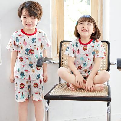 China Kids Summer Thermal Half Sleeves Pajamas Baby Clothes Sets Sleepwear Factory Outlet Girl Infant Clothing Set for sale