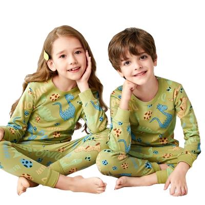 China 2020 Autumn Casual Hot Selling Children's Pajamas Dinosaur Pajamas 2pcs Pure Cotton Children Pajamas for sale