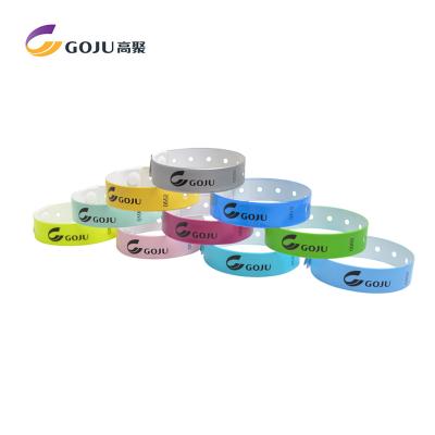 China Europe GJ-6070 PVC Waterproof L Shape Adult Size Cheap Custom Vinyl Europe GJ-6070 Wristbands Material for sale