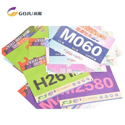 China Wholesale Customized Cheap Full Color Printing Running Bib Tyvek Paper Marathon Running Bib Number Bib Number for sale