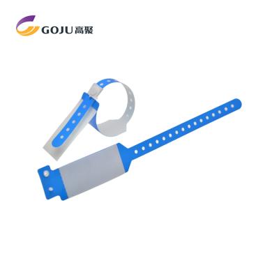 China Customize Adult Plastic Medical Shield Wristband , Hospital Patient ID Bands for sale