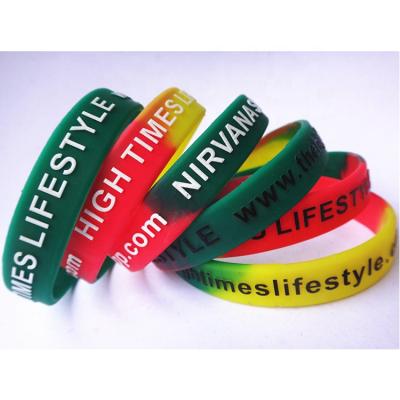 China Soft And Waterproof Custom Machine Wristband Band Silicone Festival Wristband for sale