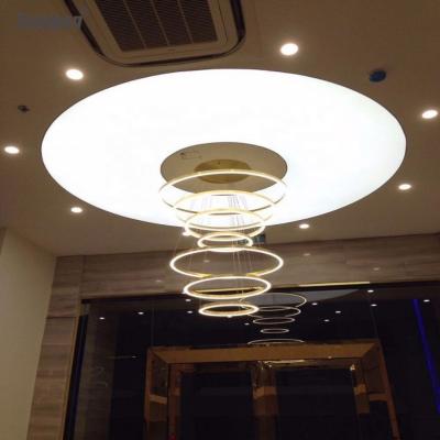 China Price Shopping Mall Home Design Manufacturer Decoration Non Self Adhesive PVC #4011 Hot Selling White Translucent Stretch Ceiling Film for sale