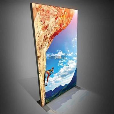 China PVC stretch ceiling fabric 60mm SEG silicone edge fabric lightbox frames with backlight display for sale