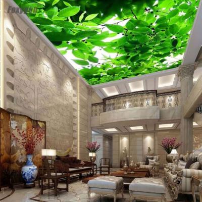 China Beautiful 3d Ceilings Infinity Print PVC Stretch Ceiling System Artistic UV Landscape Customized Price Lowest In India for sale