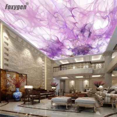 China New Non Self Adhesive Premium Ceiling Film 3d Wallpaper DIY PVC Ceiling for sale