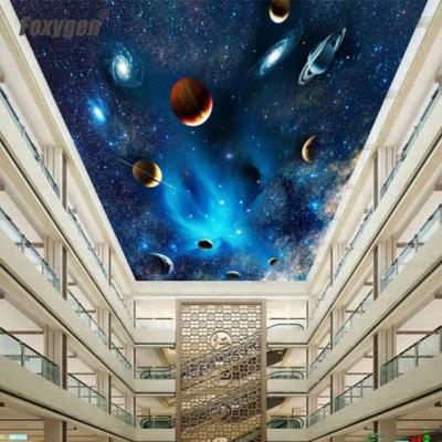 China Hot Selling Artistic Ceilings PVC Stretch Ceiling Movie 3D Sky Star Ceiling Designs for sale