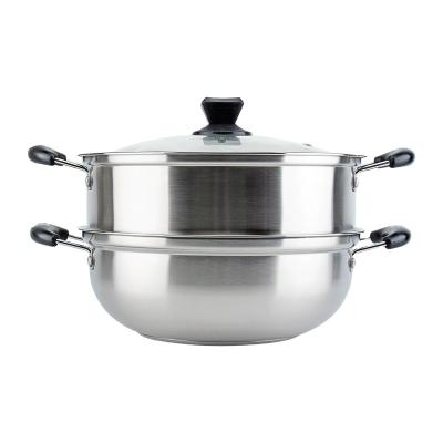 China Sustainable Induction Bottom Stainless Steel Steam Pot Cooking With Bakelite Handle for sale