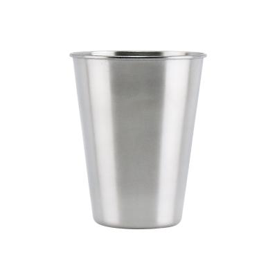 China Traditional 304 Stainless Steel 370ml Bar Party Coffee Water Beer Mug Durable Metal Drink Mugs for sale