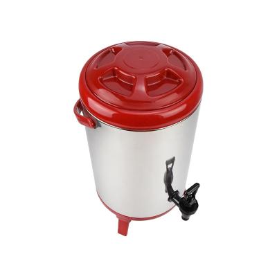 China Viable factory direct commercial barrel bucket with faucet for milk tea shop stainless steel milk tea bucket for sale