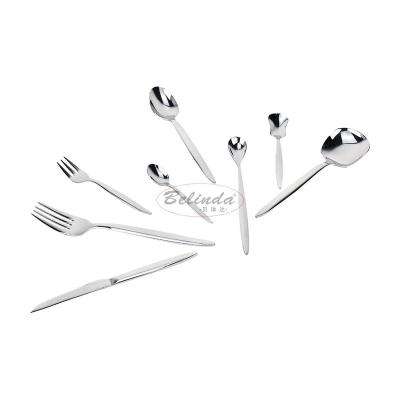 China Sustainable Restaurant Hotel Appliances Tableware Spoon Fork Knife Set Stainless Steel Cutlery For Dinner for sale