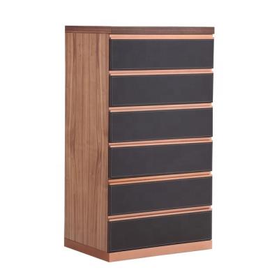 China Italian Luxury Modern Style Six Layer Bucket Cabinet Design Locker Drawer Cabinet Wooden Bedroom Furniture High Quality for sale