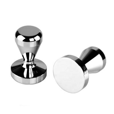 China Stocked Silver Color Stainless Steel Coffee Tamper Handle Espresso Coffee Dispenser Coffee Accessories Tools for sale