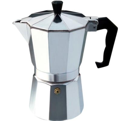 China 6 CUPS Espresso Cafeteria Italian Mocha Coffee Pot Espresso Mocha Espresso Percolator Mocha Stocked Aluminum Pot for sale