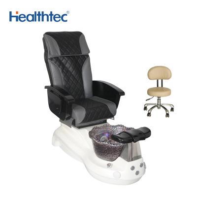 China Royal White Fiberglass Pedicure Chair Queen Pedicure Sofa Chair Spa Massage Chair Pedicure Machine for sale