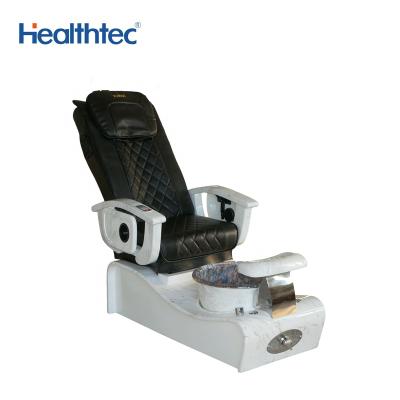 China Hot Selling Black New Style Fiberglass Spa Modern Remote Massage Pedicure Massage Chair for sale