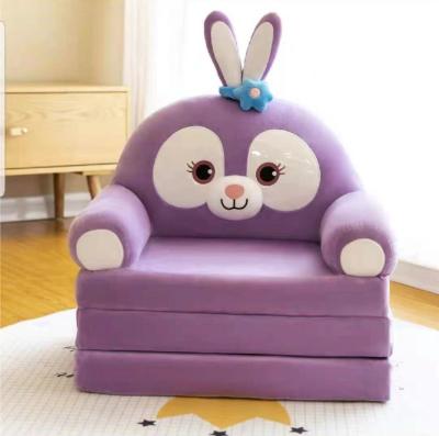 China Stocked 2021 Children Sofa Cover With Zipper Plush Toy Cartoon Plush Baby Sofa Mini Sofa Plush For Kids for sale