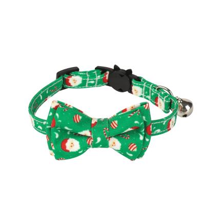 China New Viable Detachable Christmas Bow Cat Collar Dog Cat Collar Supplies Manufacturers Direct for sale