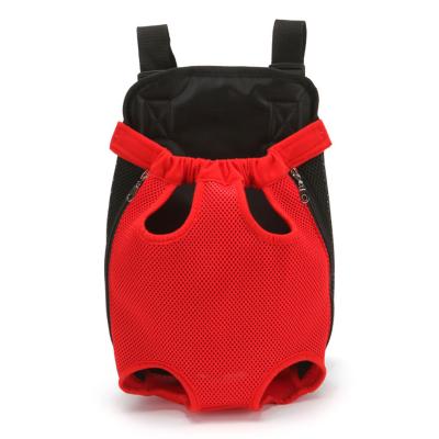 China Breathable Extinguishing Mesh Pet Cat and Dog Backpack Pet Chest Bag Portable Pet Backpack Viable Backpack for sale