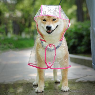 China Direct Stocked New Dog Poncho Dog Raincoat Foreign Trade Pu Dog Raincoat Transparent Raincoat Manufacturers for sale