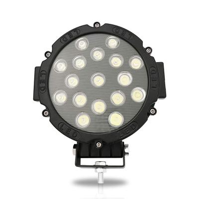 China Car Headlight HIGH POWER 7inch 51W DRIVE OPTICAL GUIDE LED LED Work Light SPOT/FLOOD for OFF ROAD UTE 12V 24V 4x4 4WD BOAT SUV TRUCK for sale