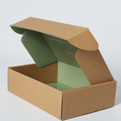 China Recyclable Corrugated Kraft Paper Boxes , Jewelry Packaging Kraft Box Free Design for sale