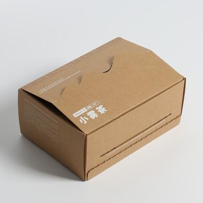 China Custom Size Kraft Shipping Box For Cosmetic , Brown Craft Packaging Box Wholesale for sale