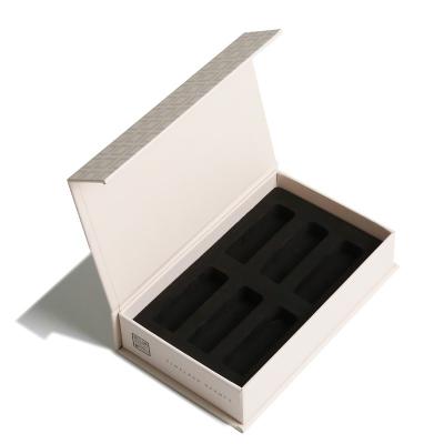 China Grey Board And Coated Paper Gift Box With Magnetic Closur Lid And Black EVA Insert for sale